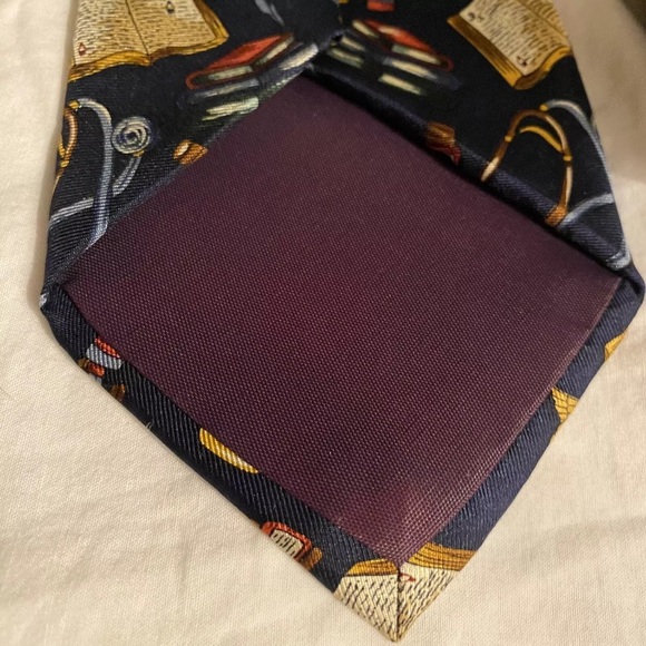 ALYNN Neckwear Mens Necktie 100% Silk Doctor Theme Tie Creative American Design - Picture 6 of 8